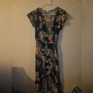 Zaberry Womans Floral Wrap Dress Size L